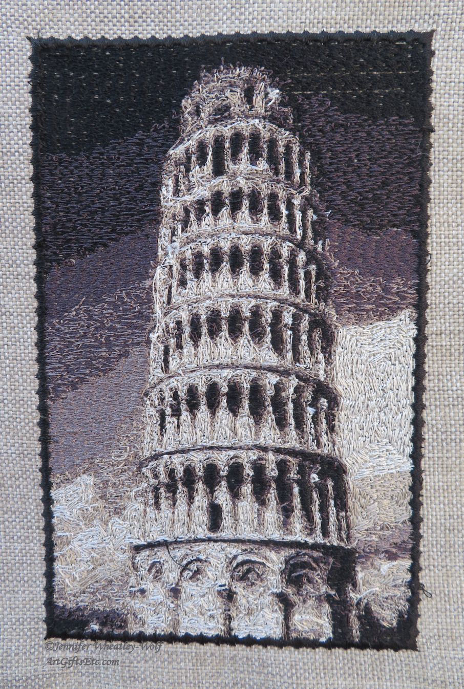 Leaning-tower-of-Pisa-Sfumato-embroidery