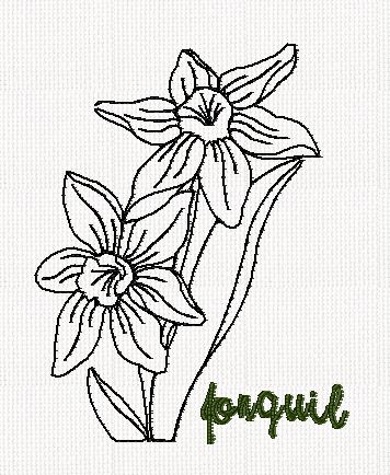 botanical-jonquil-flower-redwork-embroidery