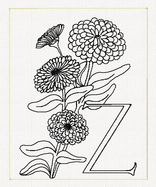 abc-z-zinnia-flower-lines-flowers-redwork-embroidery
