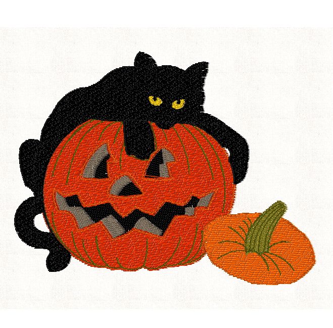pumpkin-black-cat-embroidery
