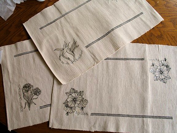 botanical-flower-placemats-stitchout-redwork-embroidery
