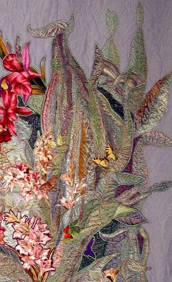 oasis-art-quilt-butterfly-orchid-quilt-detail