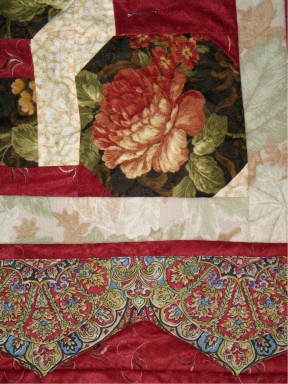 Snowball-quilt-pattern-rose-lattice-detail
