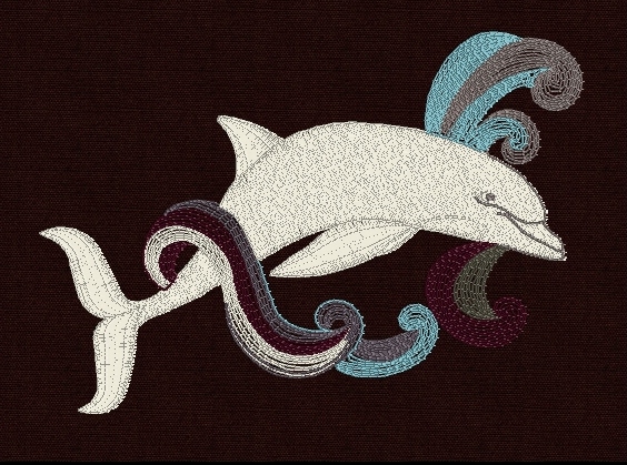 dolphin-embroidery