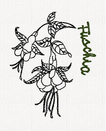 botanical-fuschia-flower-redwork-embroidery