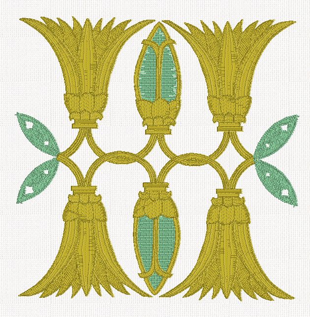 egyptian-border-double-embroidery