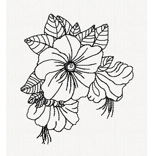 azalea-redwork-embroidery