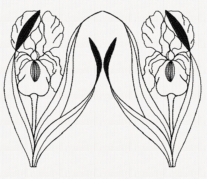 iris-redwork-embroidery