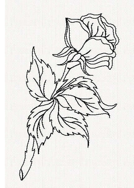 rose-flower-redwork-embroidery