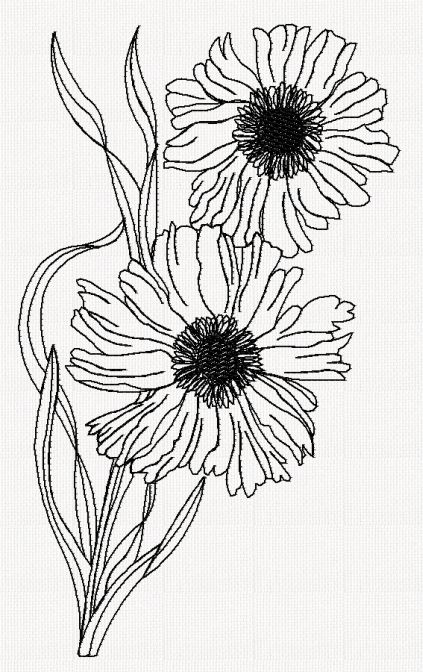 scabiosa-flower-redwork-embroidery