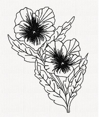 viola-flower-redwork-embroidery