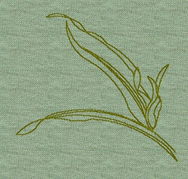 fronds-leaf-redwork-embroidery