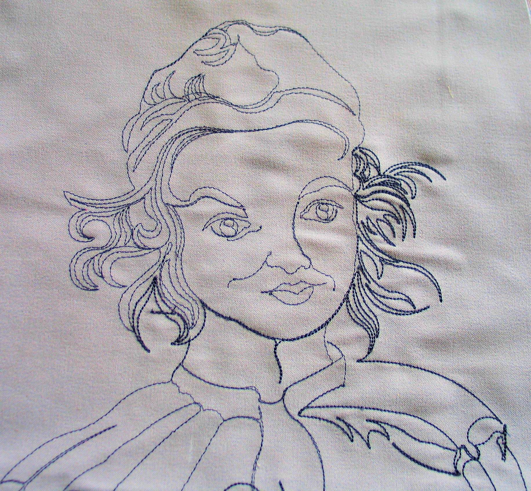 venetian-musician-redwork-embroidery