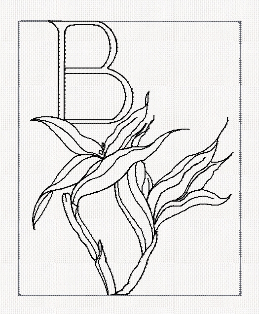 abc-b-bird-of-paradise-flowers-redwork-embroidery