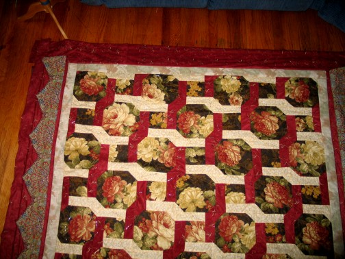 Snowball-quilt-pattern-rose-trellis