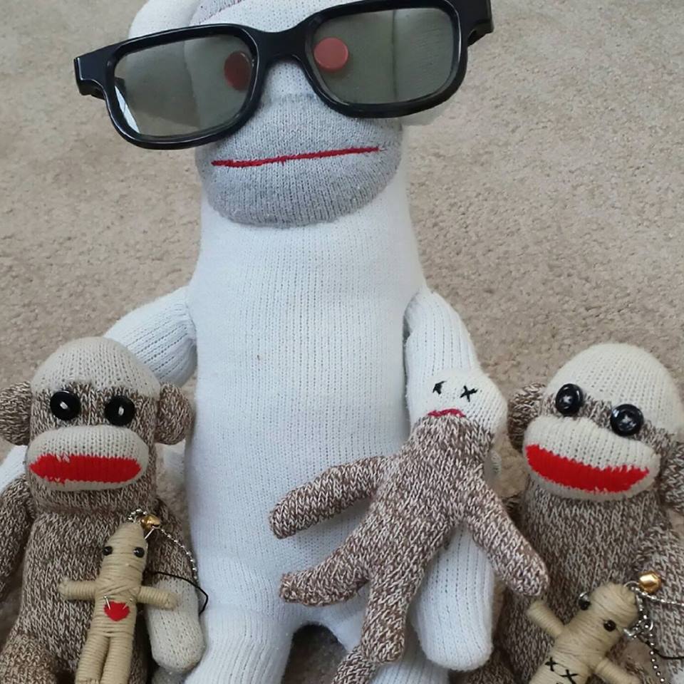Wally-Petey-JeanLaFootnahalf-Voodoo-sock-monkeys-Jennifer Wheatley-Wolf