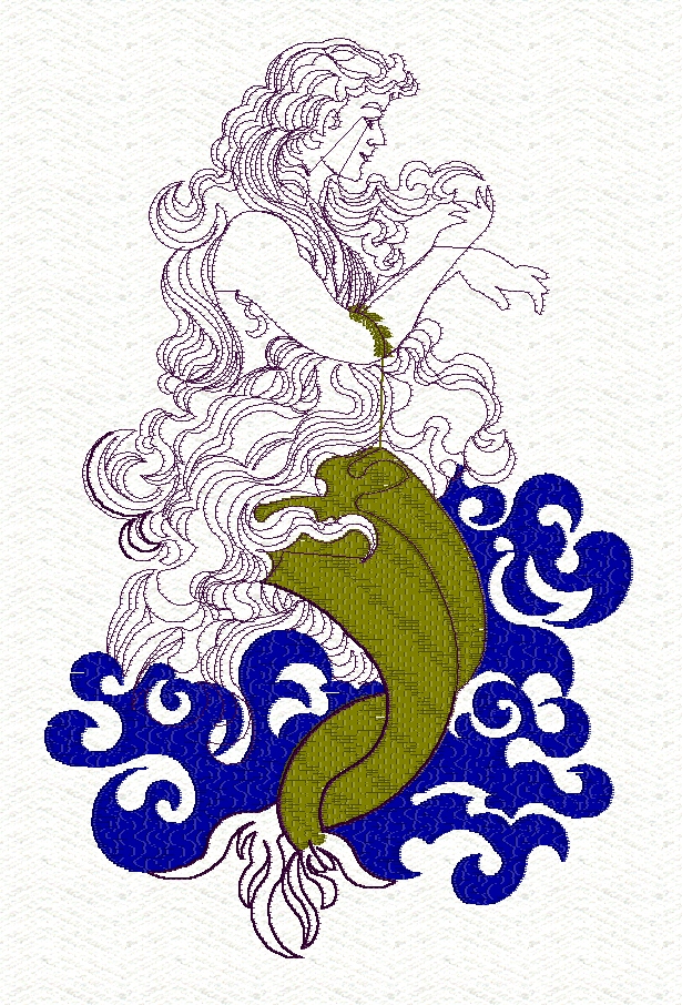 mermaid-redwork-fantasy-embroidery