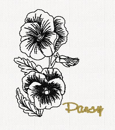 botanical-pansy-flower-redwork-embroidery