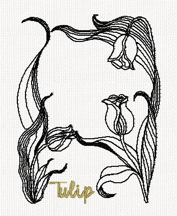 botanical-tulip-flower-redwork-embroidery