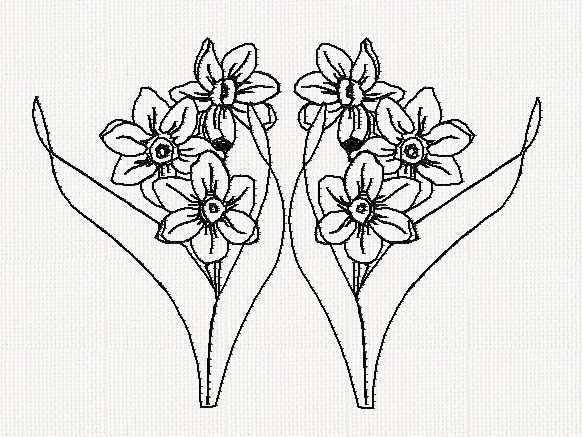narcissus-redwork-embroidery