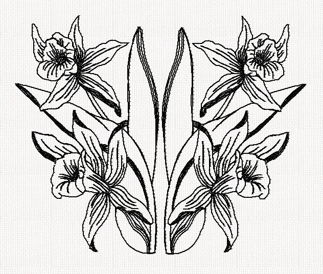 orchid-redwork-embroidery
