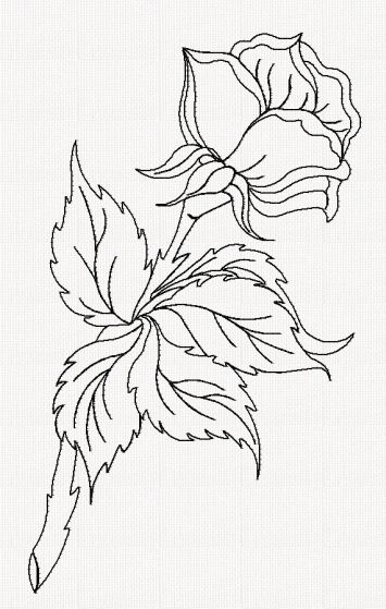 rose-flower-redwork-embroidery