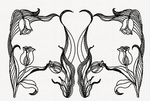 tulip-double-redwork-embroidery