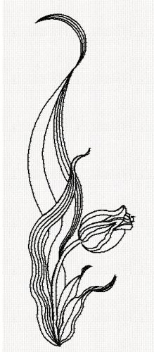 tulip-flower-redwork-embroidery