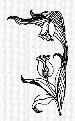 tulip-flower-redwork-embroidery