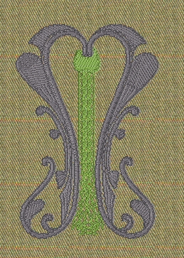 my-ornate-m-ornament-abstract-embroidery