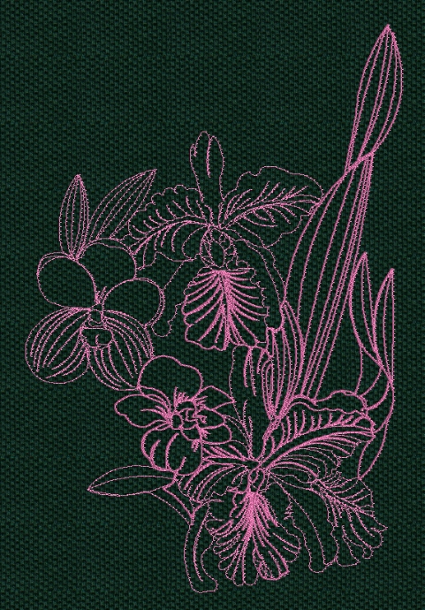orchid-redwork-embroidery
