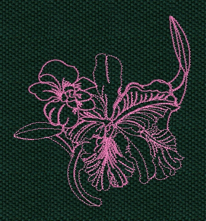 orchid-redwork-embroidery