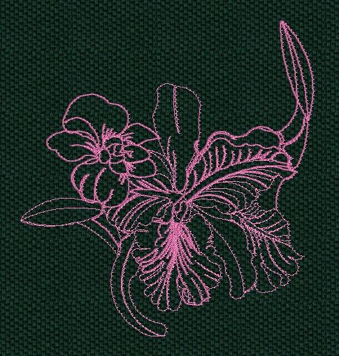 orchid-redwork-embroidery