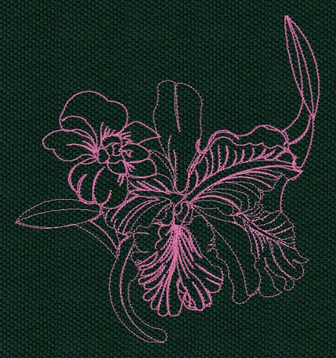 orchid-redwork-embroidery