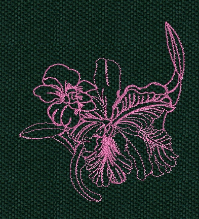 orchid-redwork-embroidery