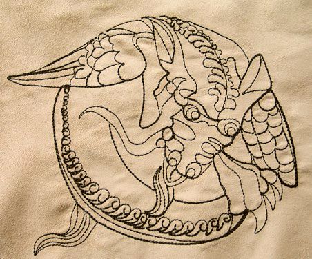 gargoyle-redwork-fantasy-embroidery
