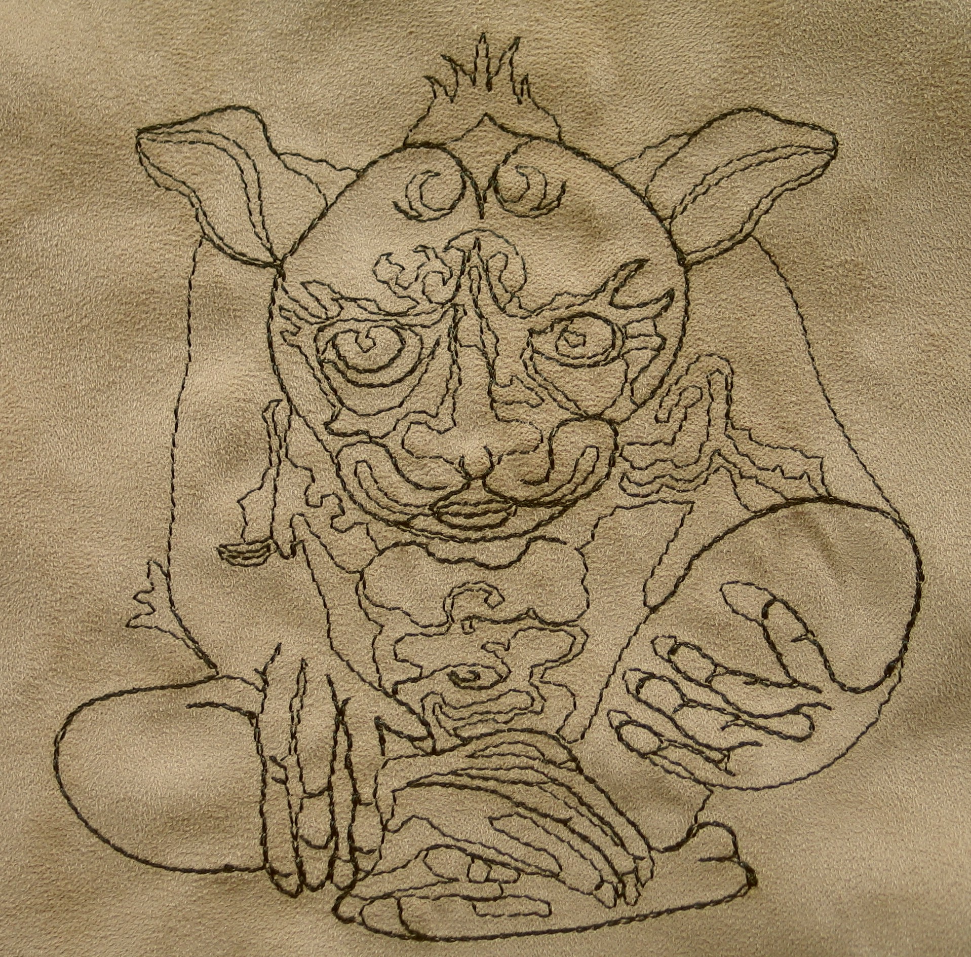 gargoyle-redwork-fantasy-embroidery