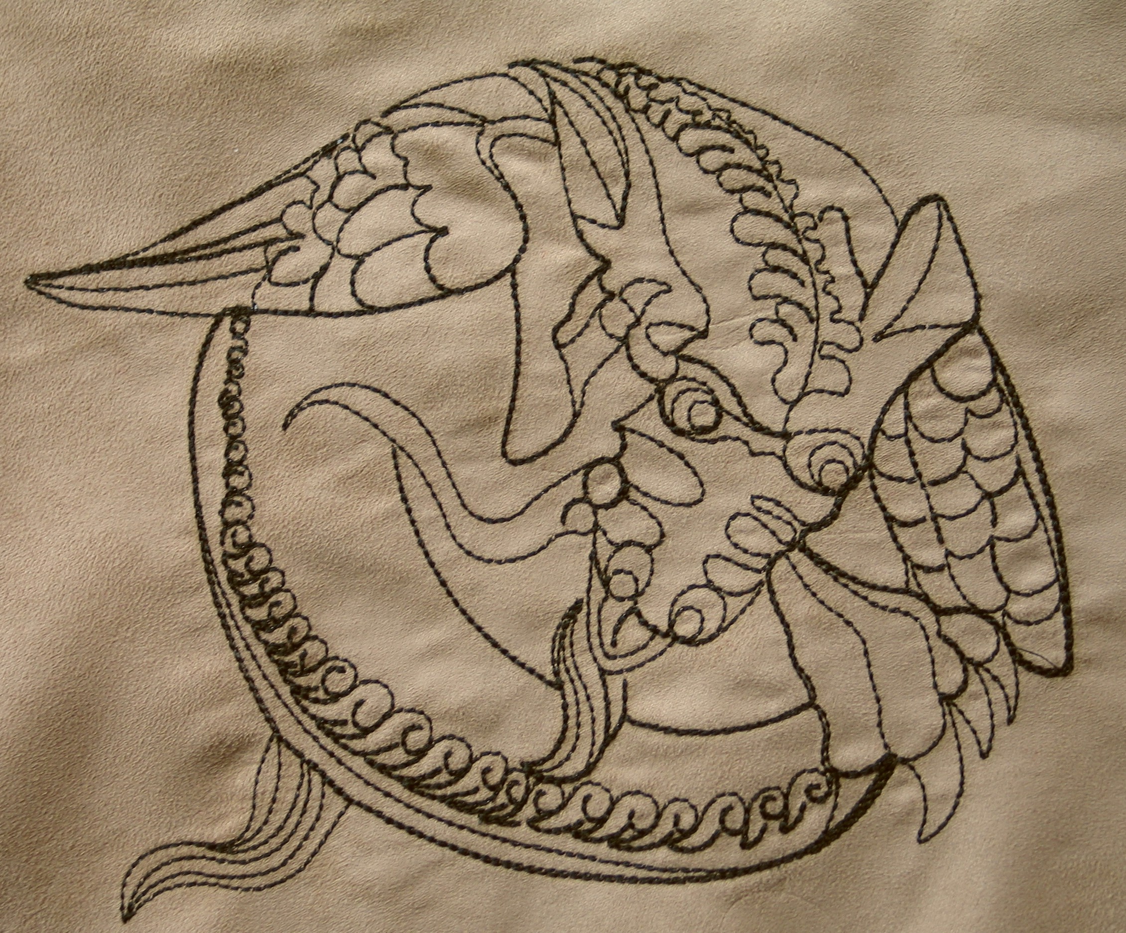 gargoyle-redwork-fantasy-embroidery