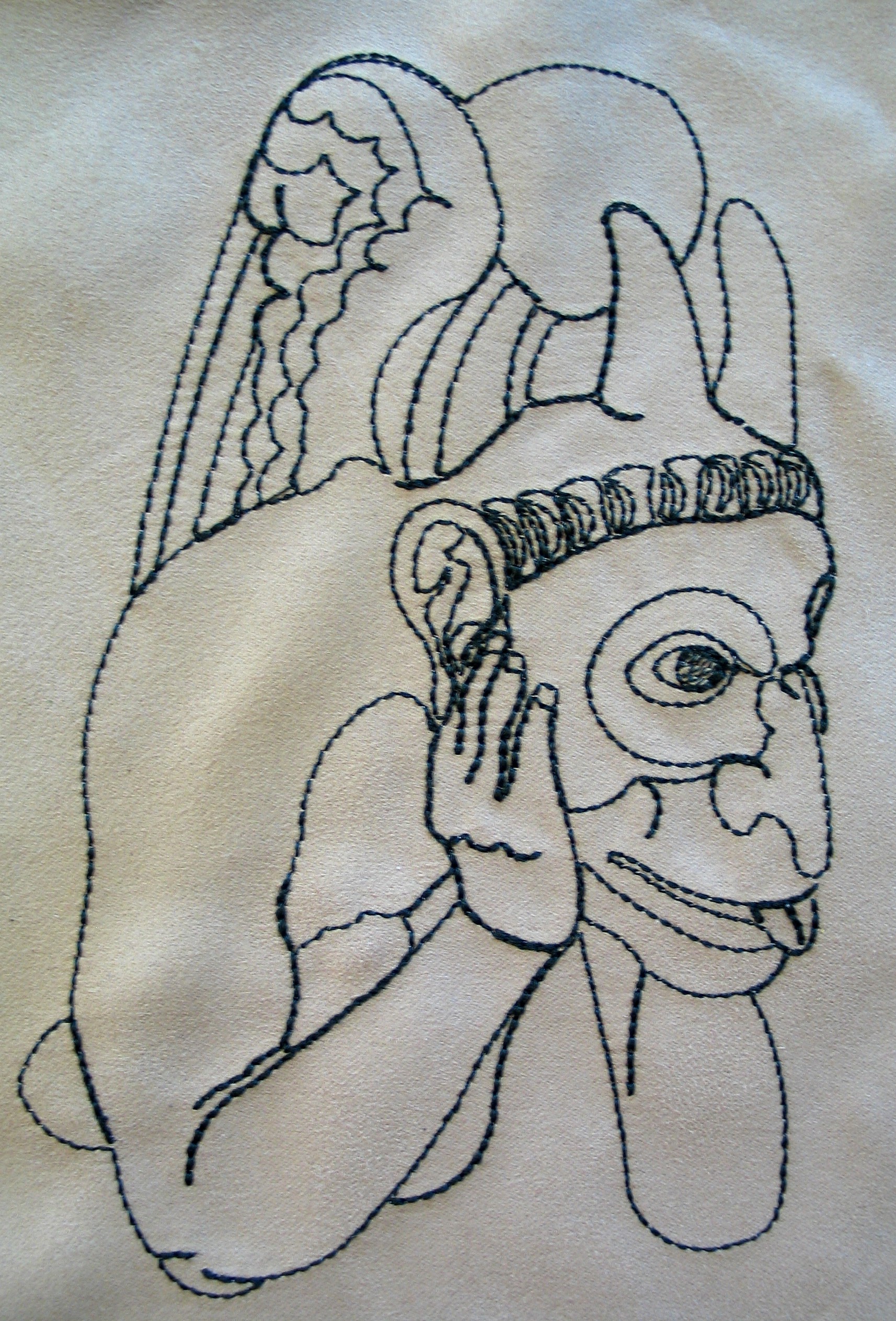 gargoyle-redwork-fantasy-embroidery
