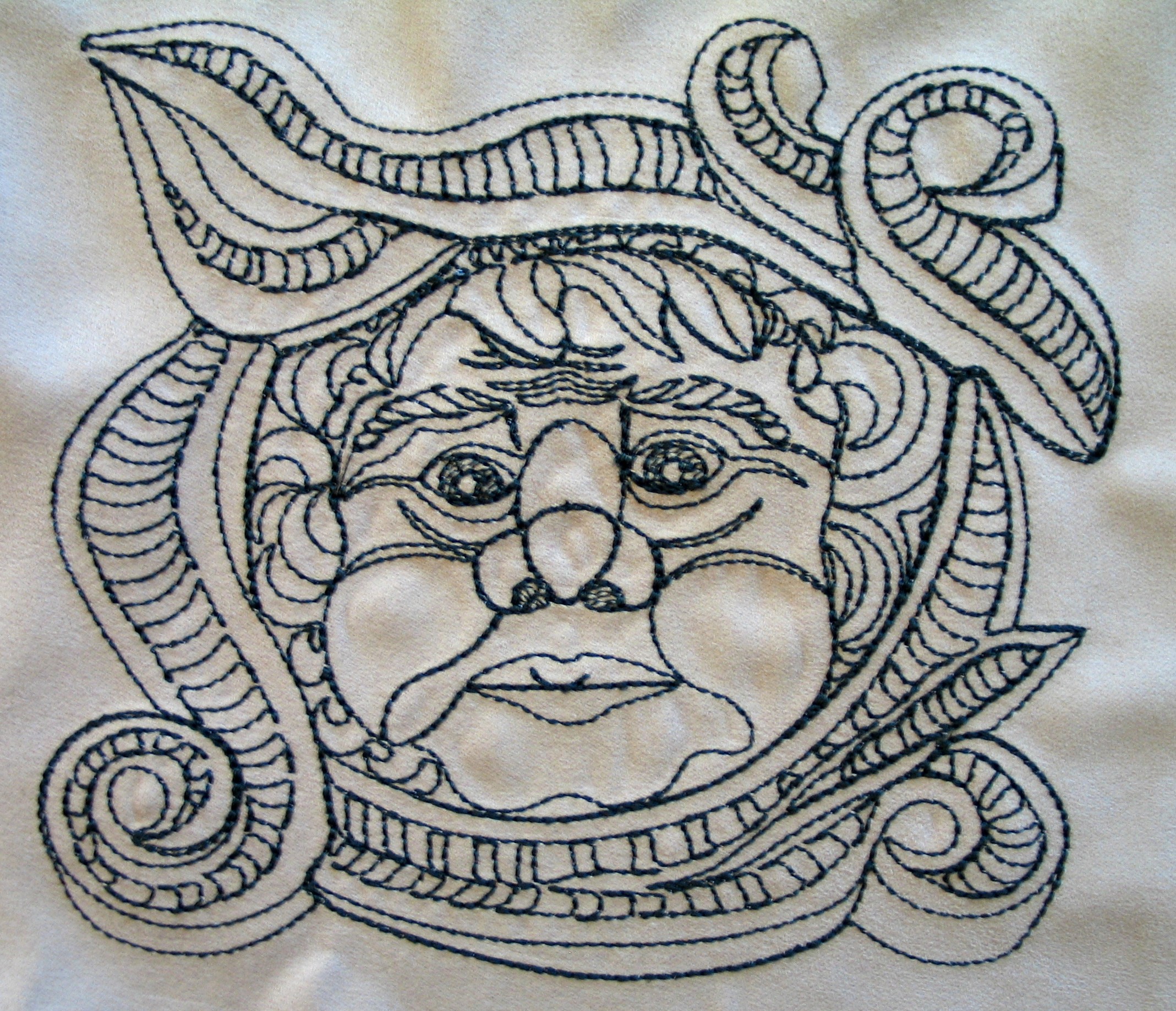 gargoyle-redwork-fantasy-embroidery