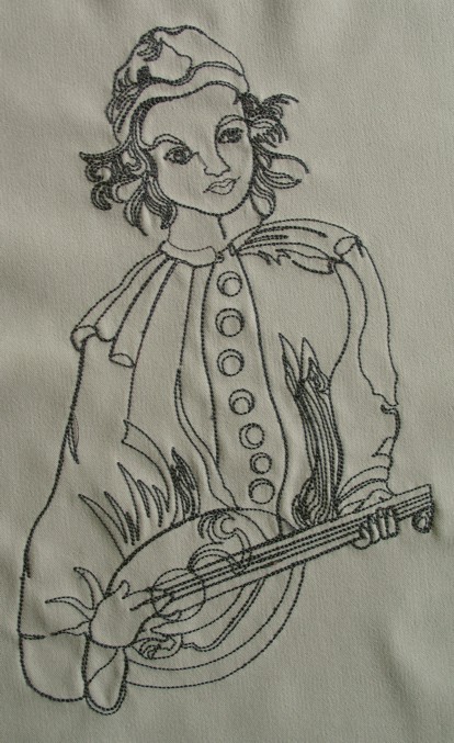 venetian-musician-redwork-embroidery